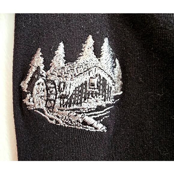 Donald Ross Sportswear Half  Zip Black Pullover, Mens Sz S, NEW - Picture 7 of 8